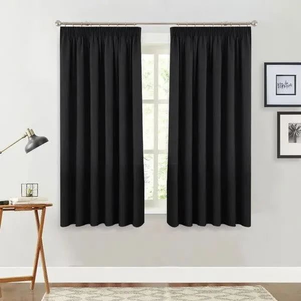100% Blockout Curtain 137x160cm PINCH PLEAT Blackout High