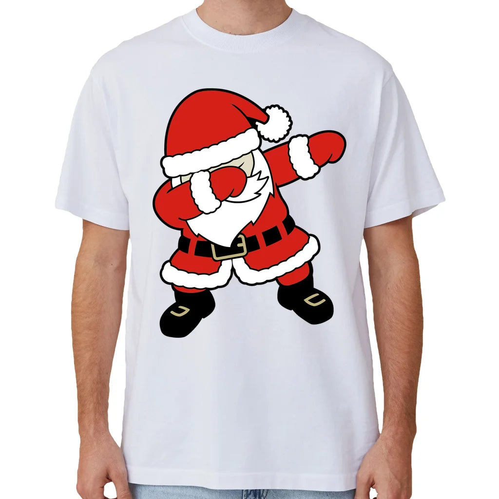 100% Cotton Christmas T-shirt Adult Unisex Tee Tops Funny