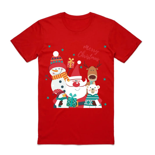 100% Cotton Christmas T-shirt Adult Unisex Tee Tops Funny