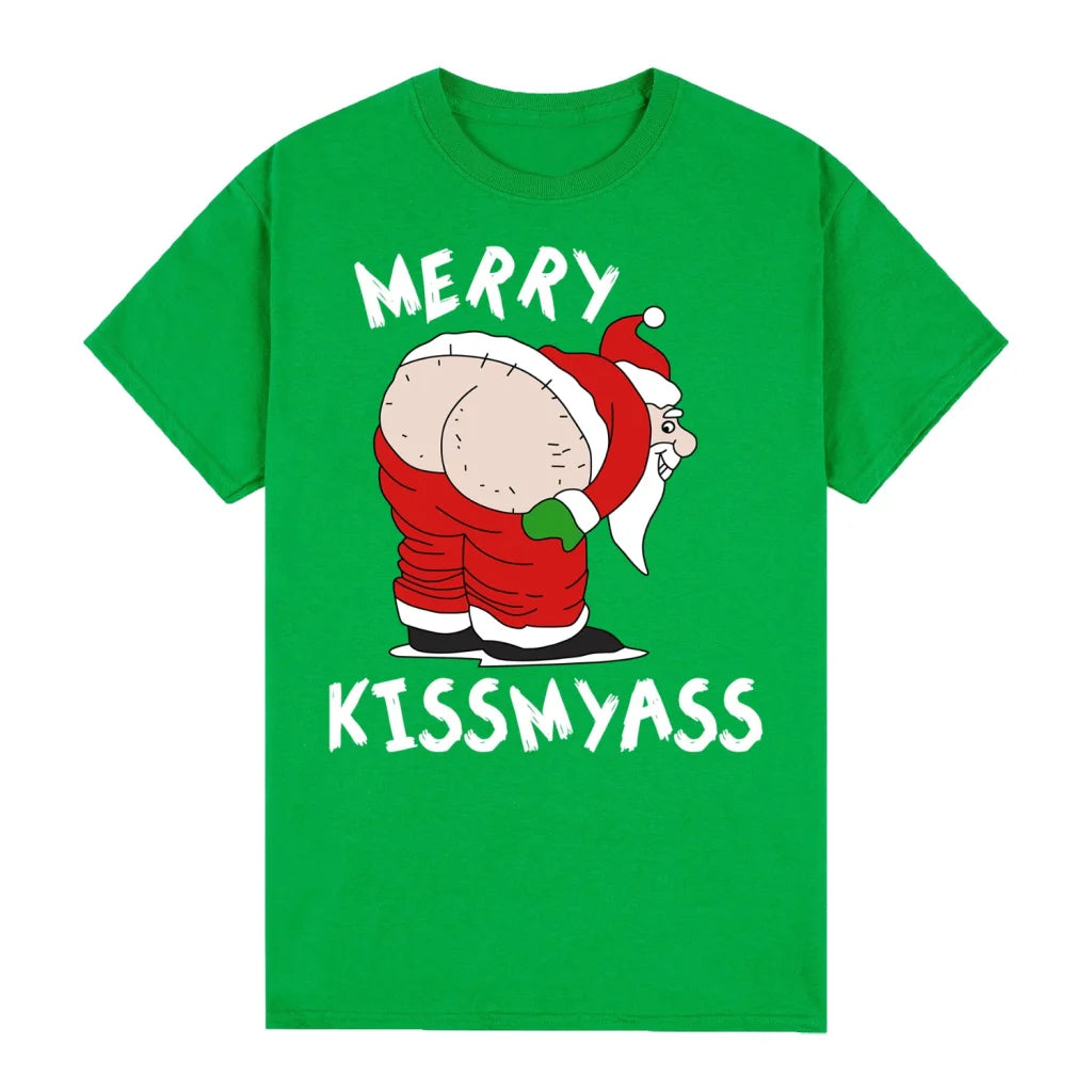 100% Cotton Christmas T-shirt Adult Unisex Tee Tops Funny