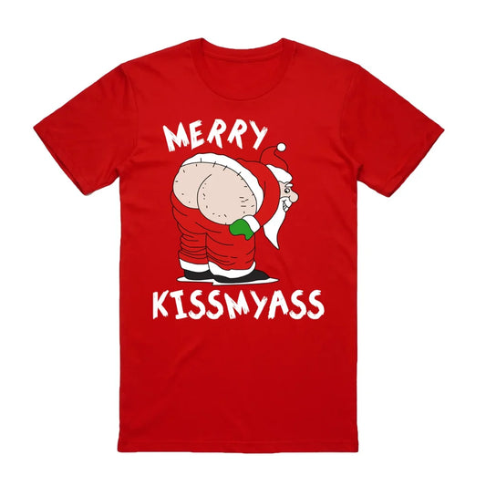100% Cotton Christmas T-shirt Adult Unisex Tee Tops Funny
