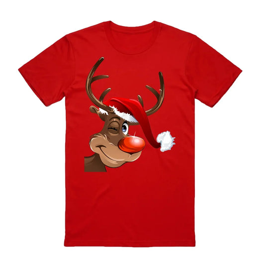 100% Cotton Christmas T-shirt Adult Unisex Tee Tops Funny