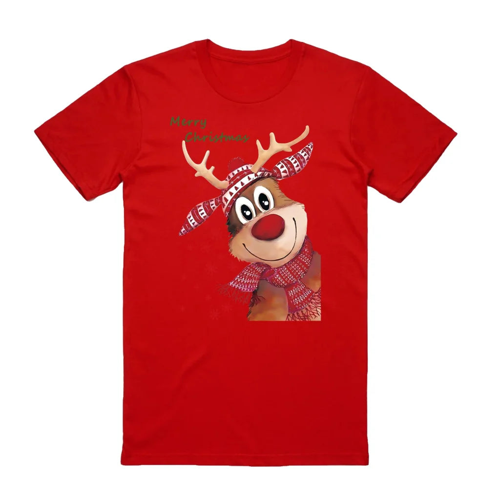 100% Cotton Christmas T-shirt Adult Unisex Tee Tops Funny