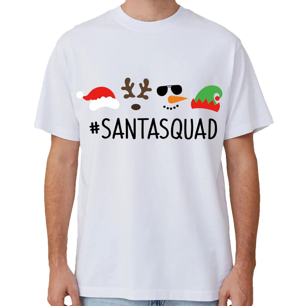 100% Cotton Christmas T-shirt Adult Unisex Tee Tops Funny