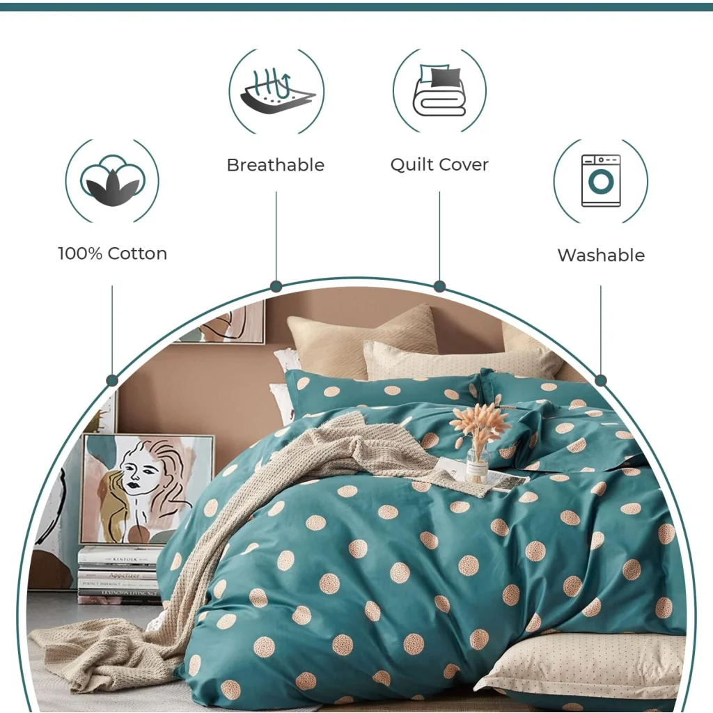 100% Cotton Hugo Reversible Printed Quilt Cover Set - Super