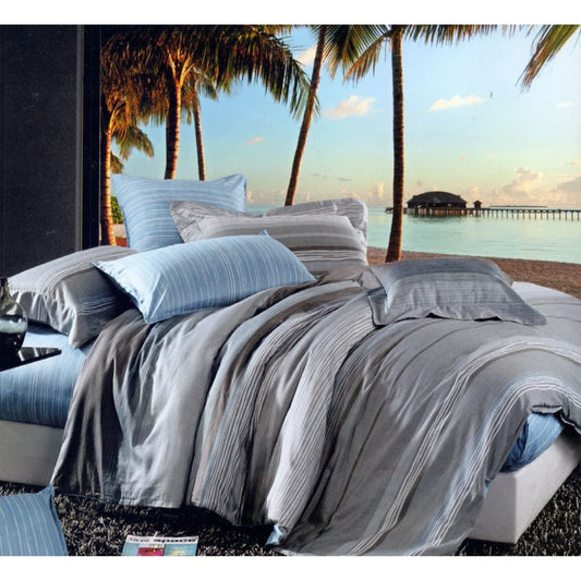 100% Cotton Quilt Cover Set King - Manhattan - Home & Garden