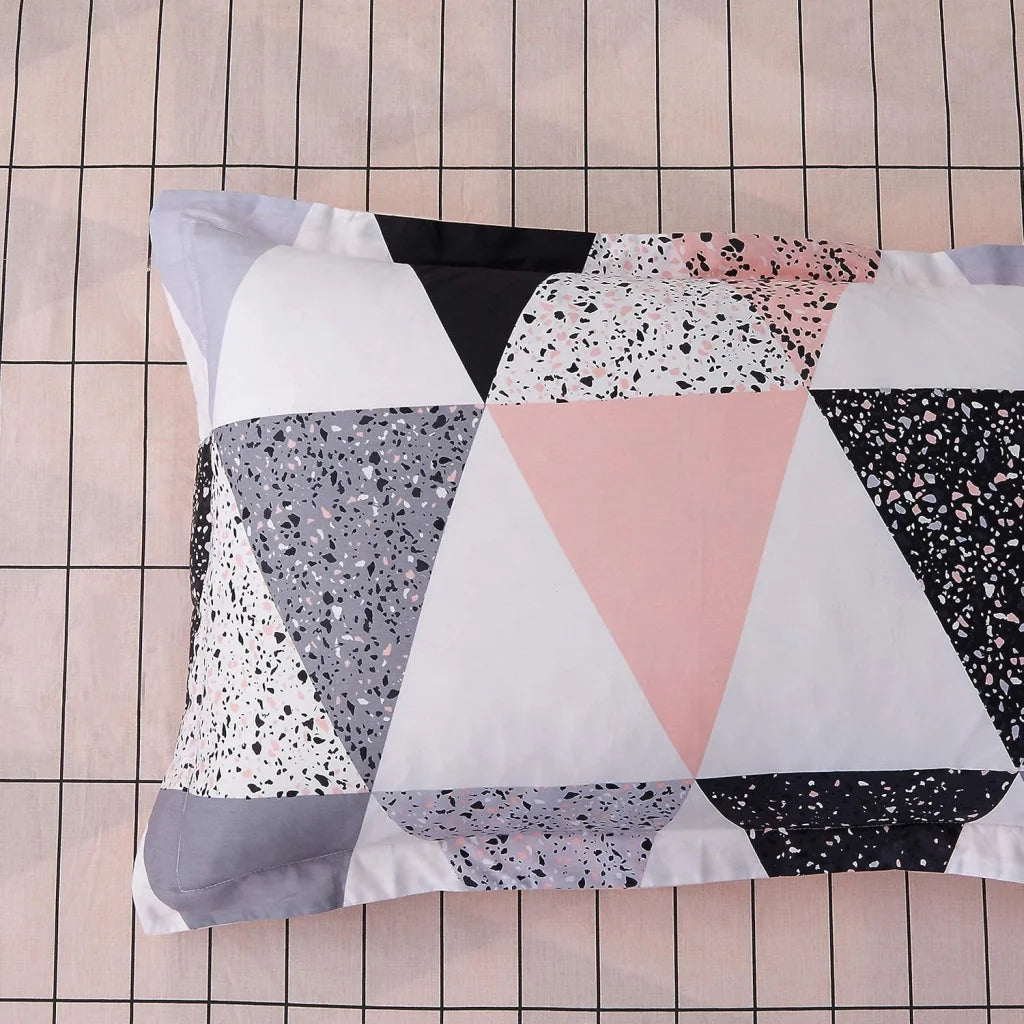 100% Cotton Reversible Quilt Cover Set - Annie - King Size