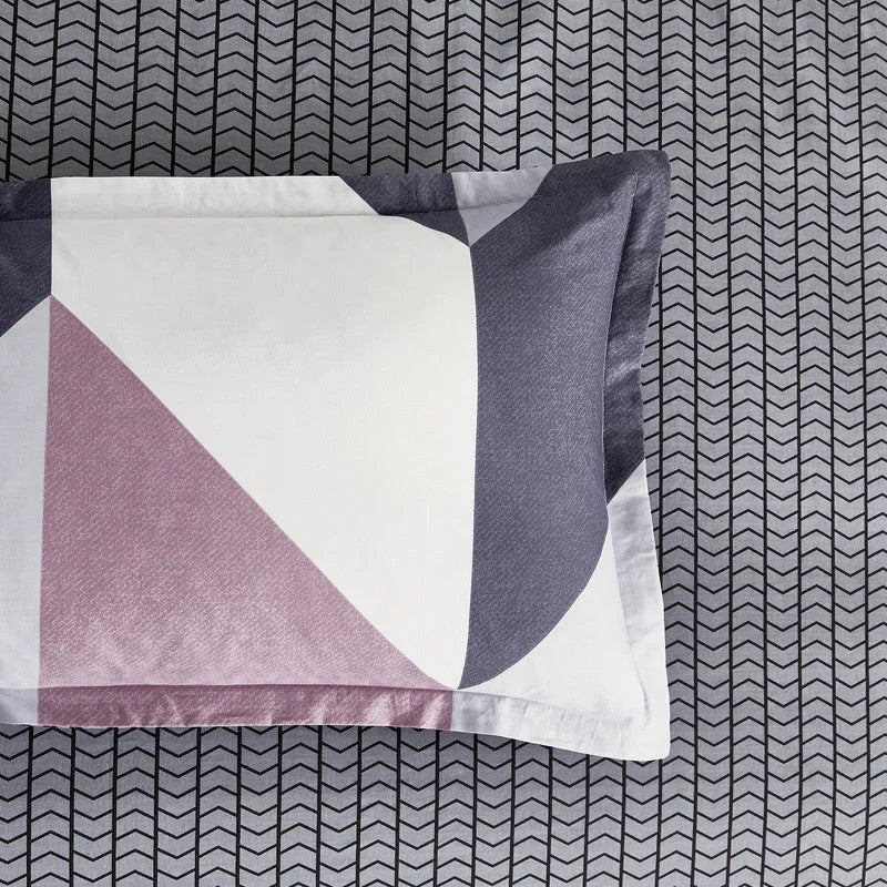 100% Cotton Reversible Quilt Cover Set - Dylan - King Size