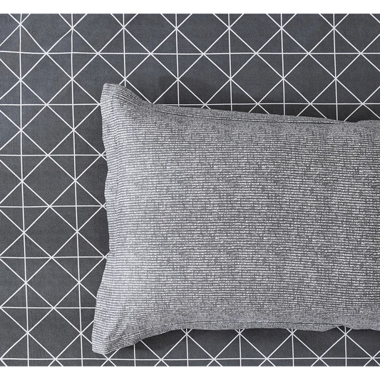 100% Cotton Reversible Quilt Cover Set - Manhattan - King