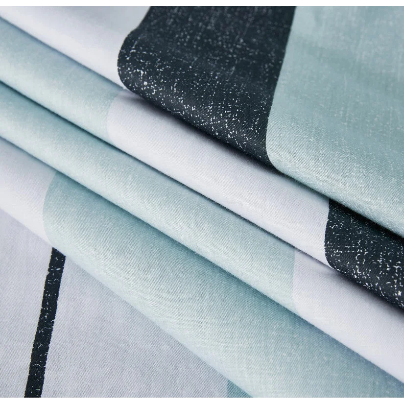 100% Cotton Reversible Quilt Cover Set - Nathan - Queen