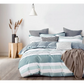 100% Cotton Reversible Quilt Cover Set - Nathan - Queen