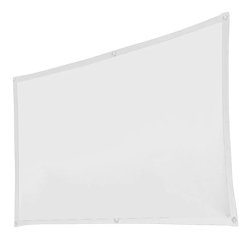 100 Inch White Projector Screen with Setup Kit - Audio &