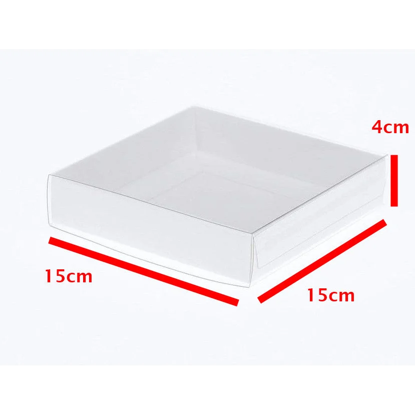 100 Pack 15cm Square Invitation CoFavor Gift Box - 4cm Deep