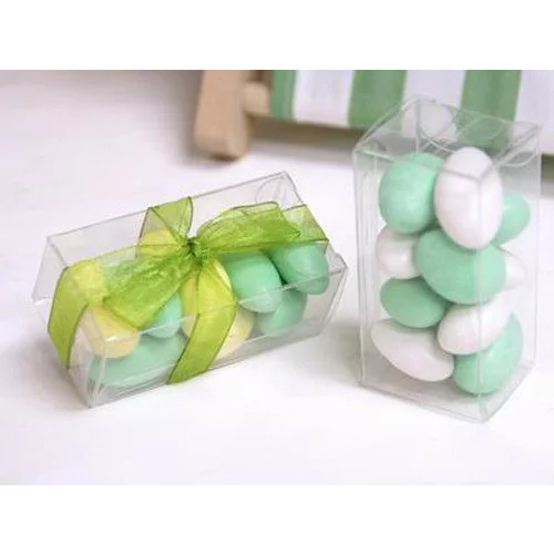 100 Pack 5x8cm Clear PVC Plastic Folding Packaging Small