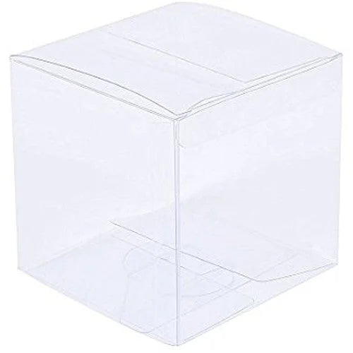 100 Pack 6cm Clear PVC Plastic Folding Packaging Small