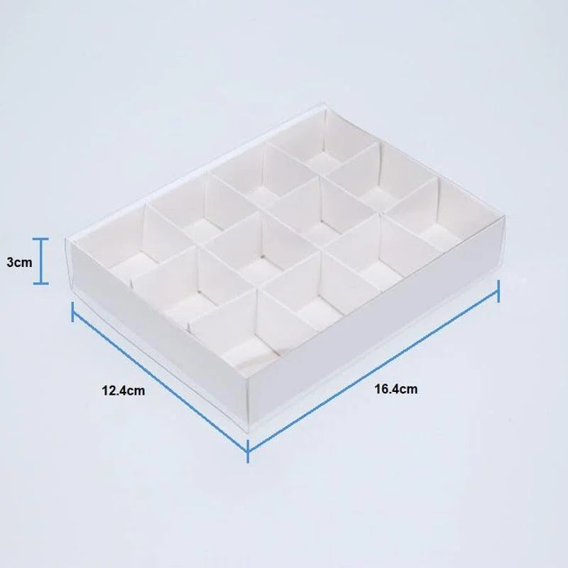 100 Pack White Card Chocolate Sweet Soap Gift Box - 12 Bay