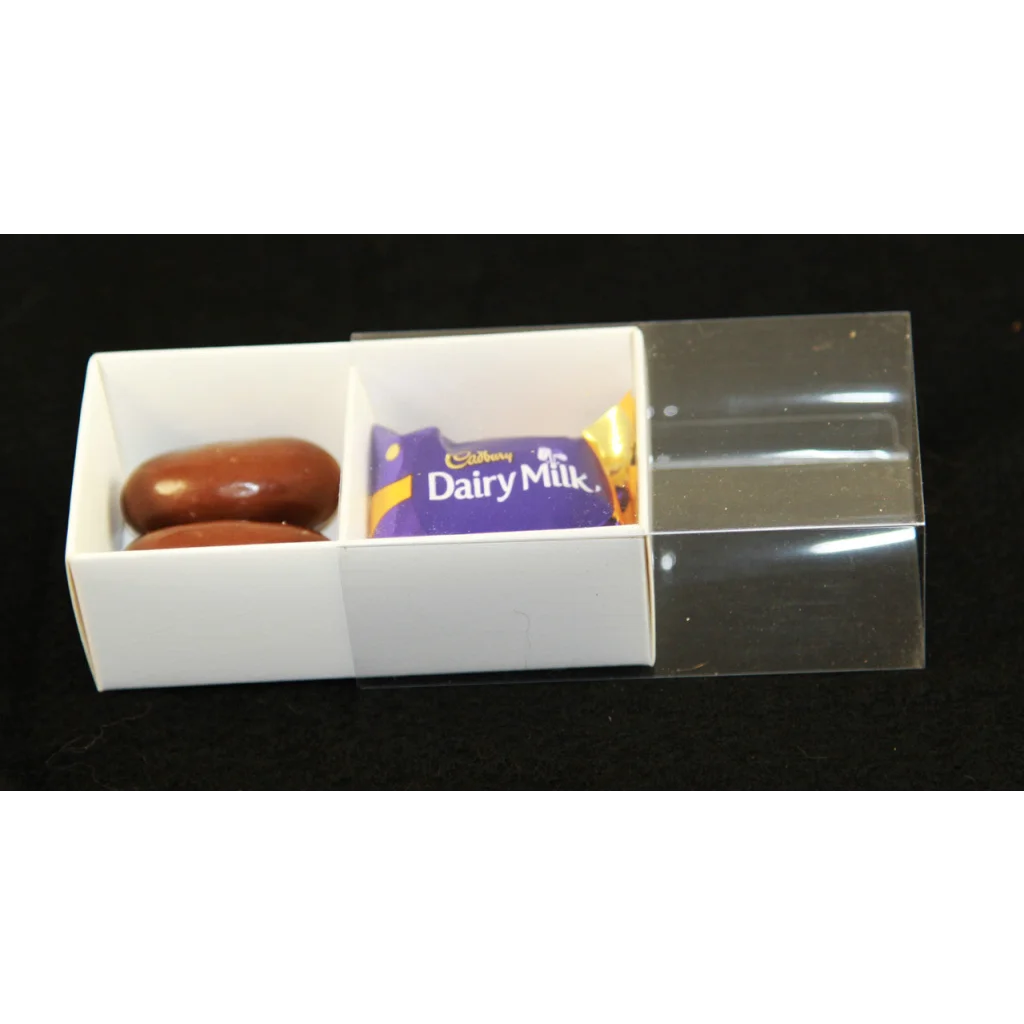 100 Pack White Card Chocolate Sweet Soap Gift Box - 2 Bay