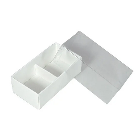 100 Pack White Card Chocolate Sweet Soap Gift Box - 2 Bay