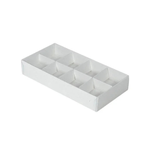 100 Pack White Card Chocolate Sweet Soap Gift Box - 8 Bay