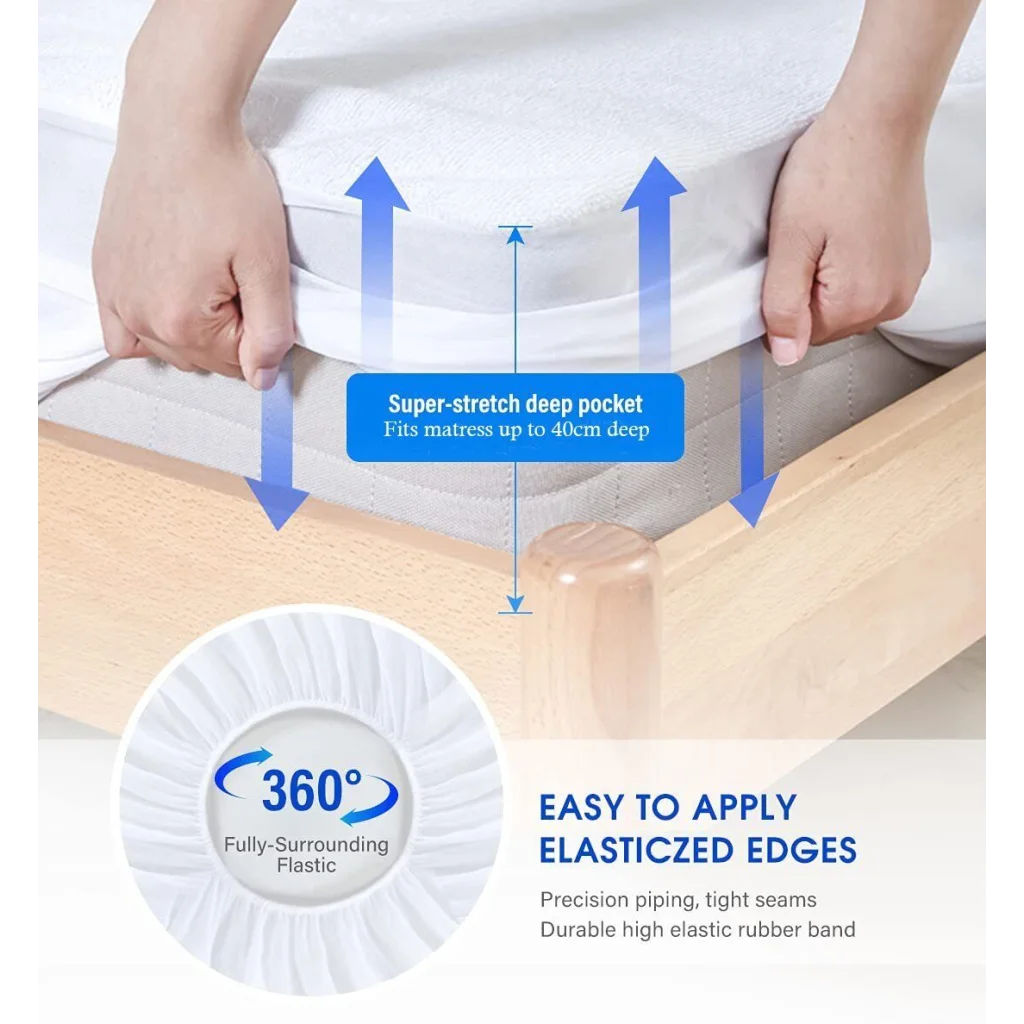 Cotton mattress with pocket spring construction and fabric cover