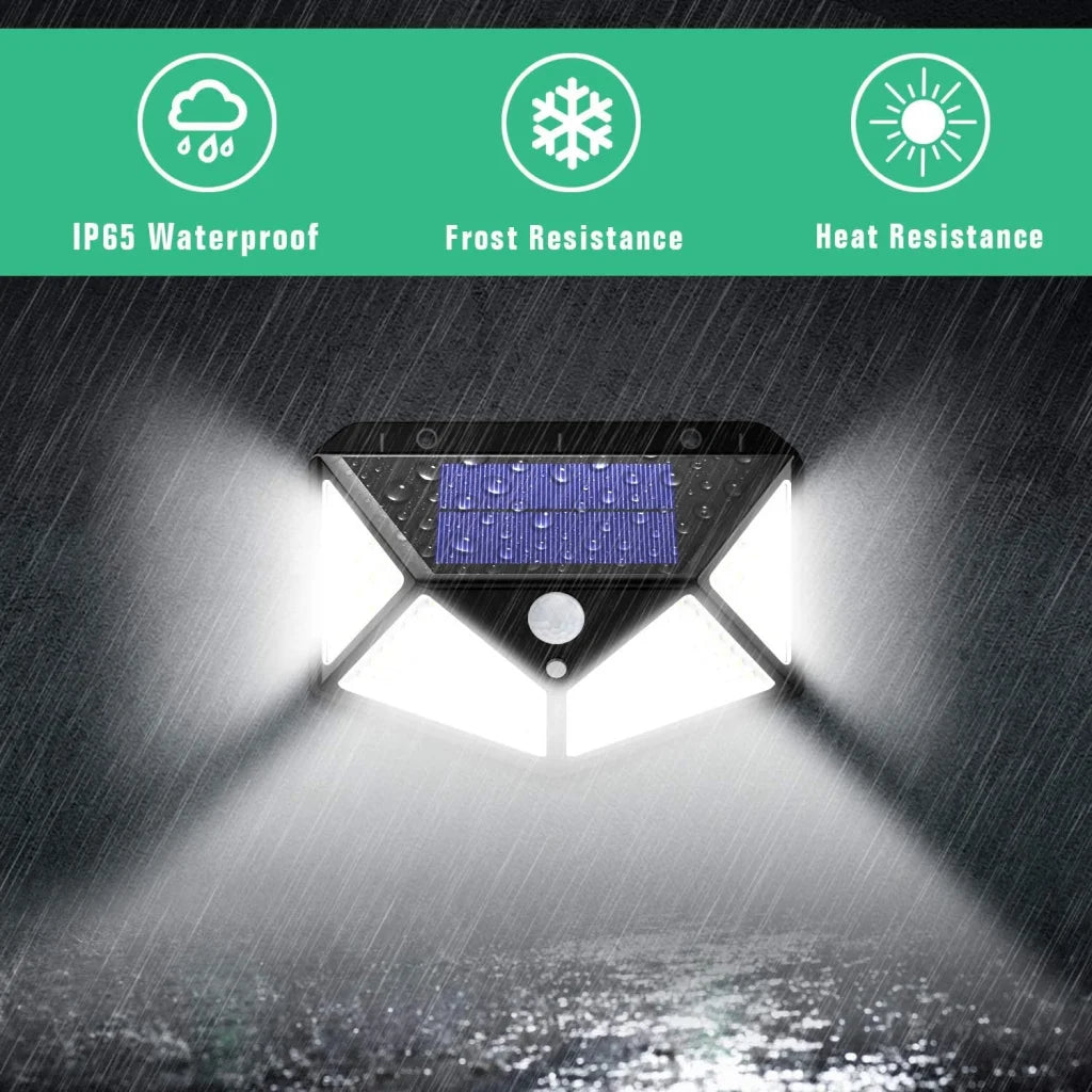 100 Waterproof LED Motion Sensor Solar Security Lights