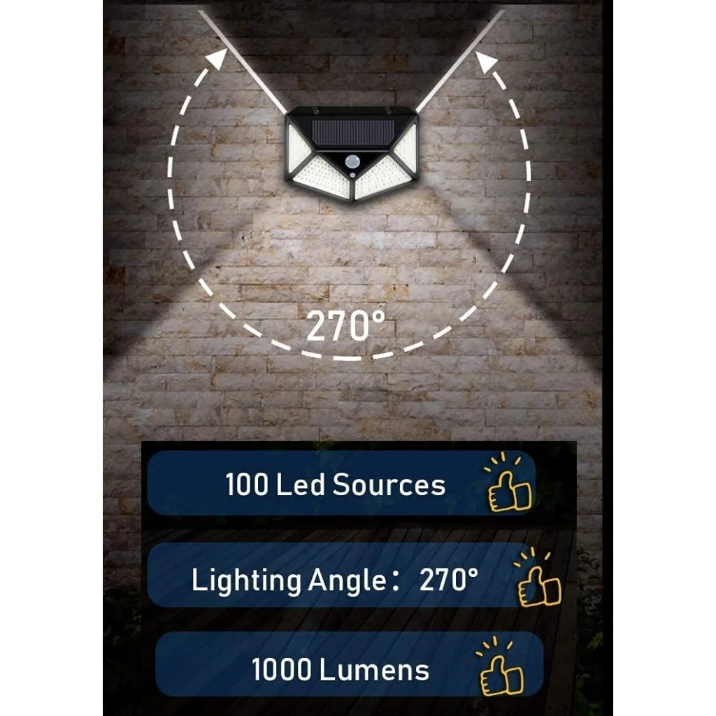 100 Waterproof LED Solar Fairy Light Outdoor with 8