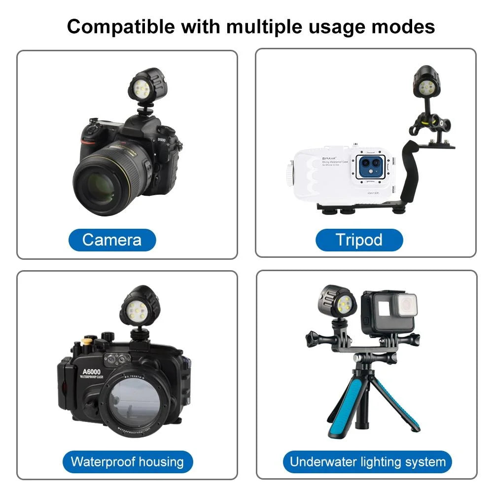 1000lm Diving Light for Gopro Hero - 40m Underwater