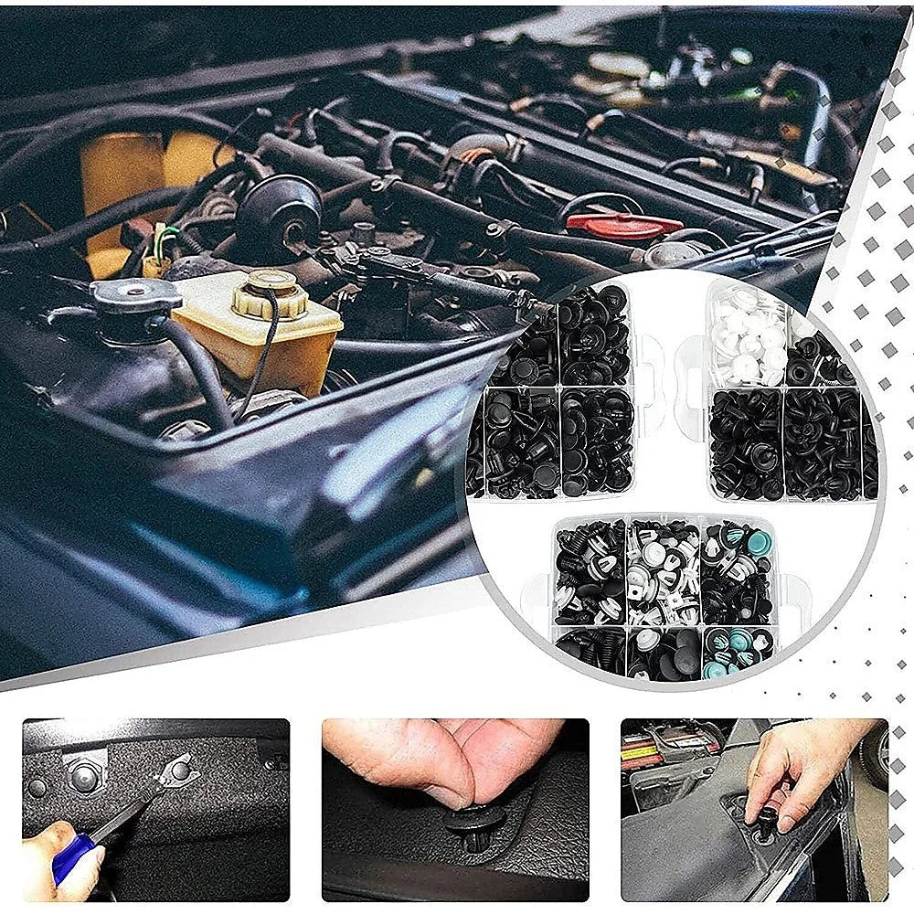 1000PCS Car Retainer Clips Auto Fasteners Push Trim Clips