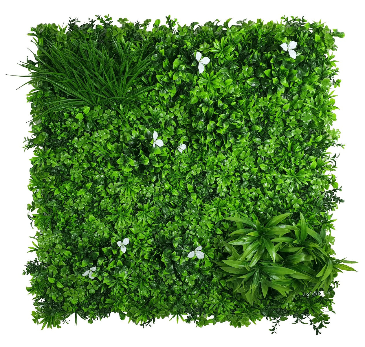 White Oasis Vertical Garden Green Wall UV Resistant 1m x 1m
