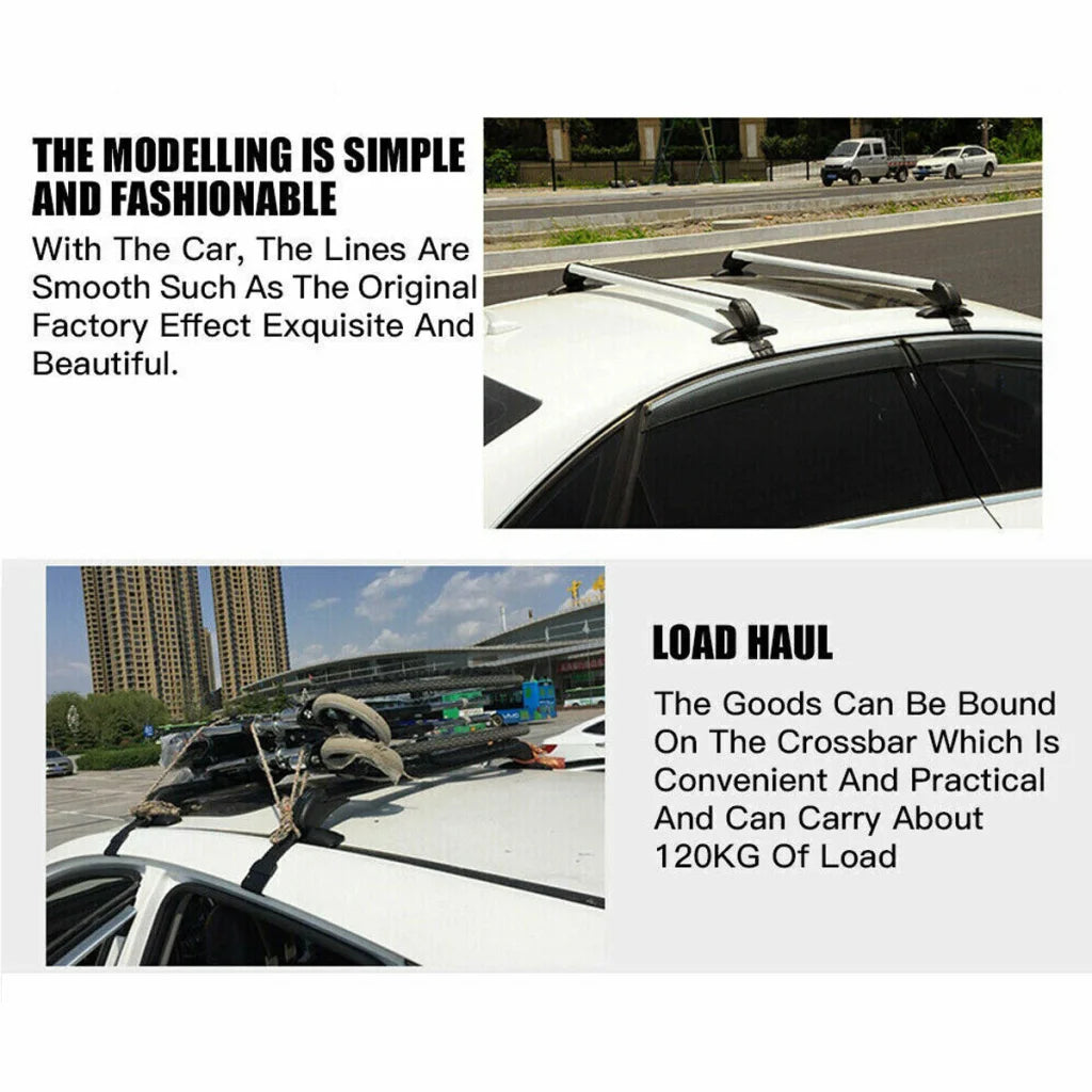 100cm Universal Car Roof Racks Carrier Adjustable Cross
