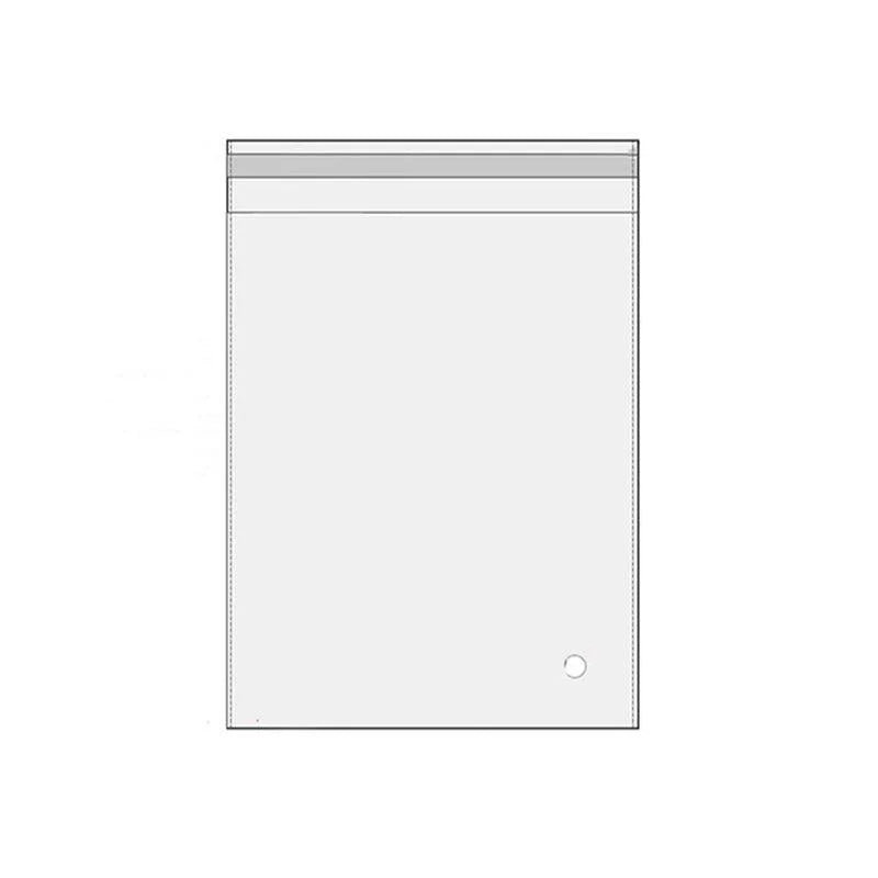 100Pcs Self-Adhesive Clear Opp Cellophane Bags with Air