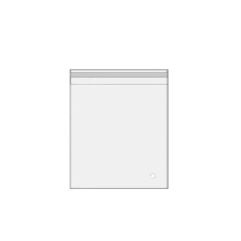 100Pcs Self-Adhesive Clear Opp Cellophane Bags with Air