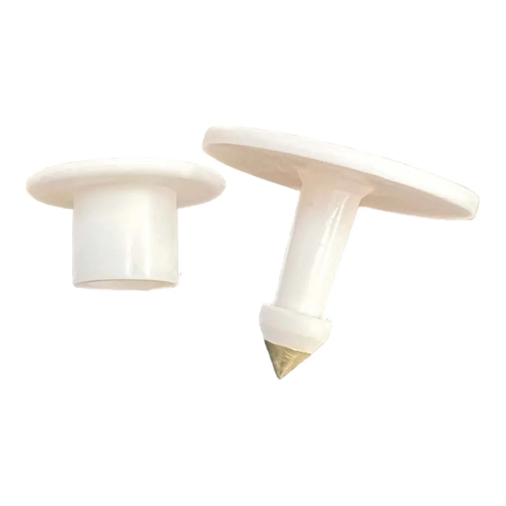 100x Cattle Ear Tags Set - Round White Blank Pig Sheep Goat