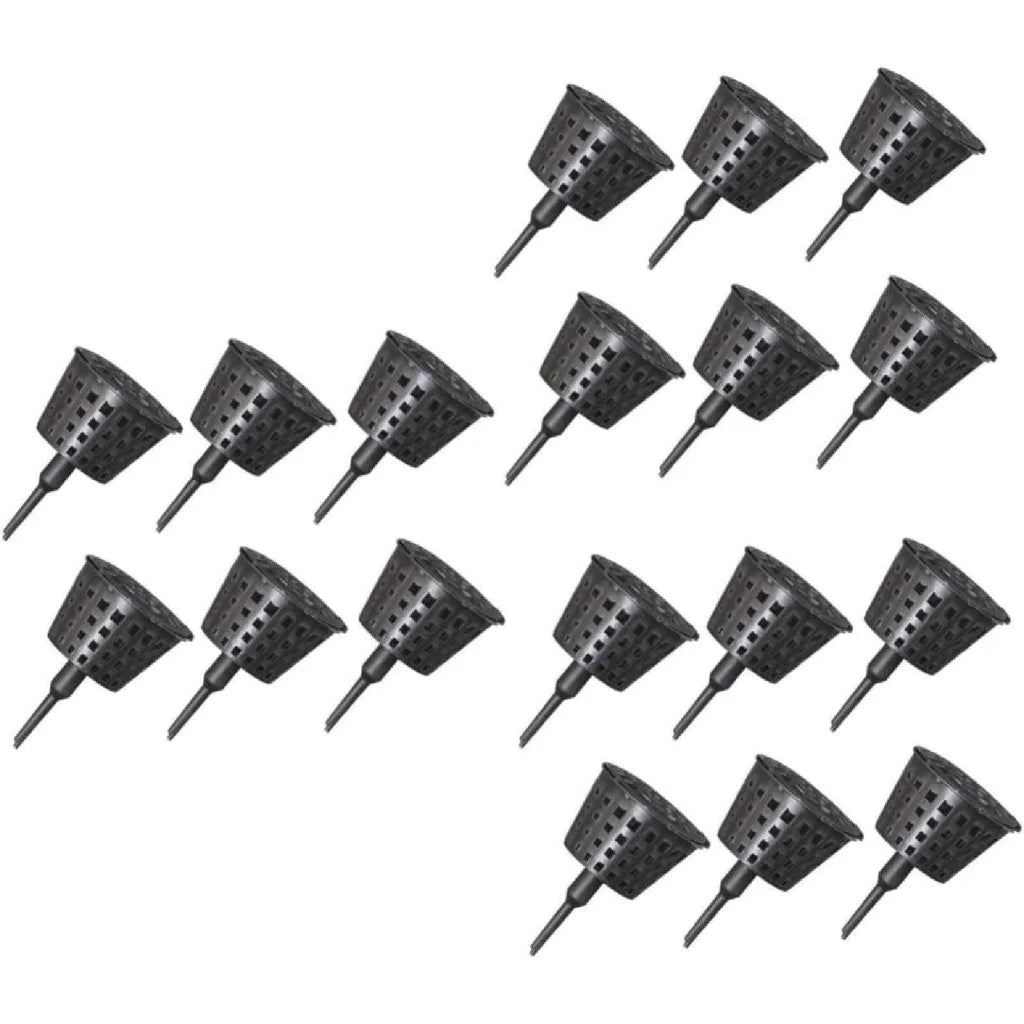 100x Plastic Fertilizer Baskets with Lid Balcony Gardening