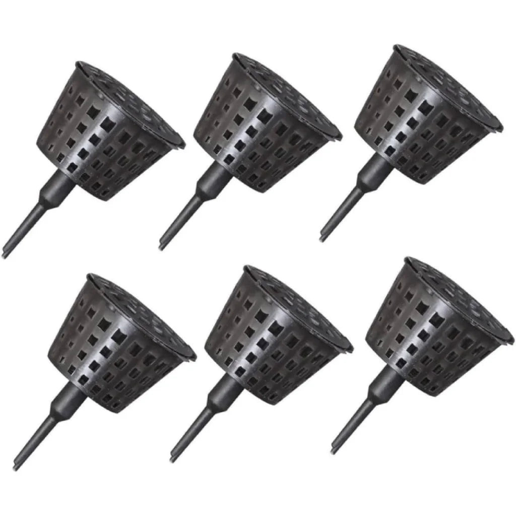 100x Plastic Fertilizer Baskets with Lid Balcony Gardening