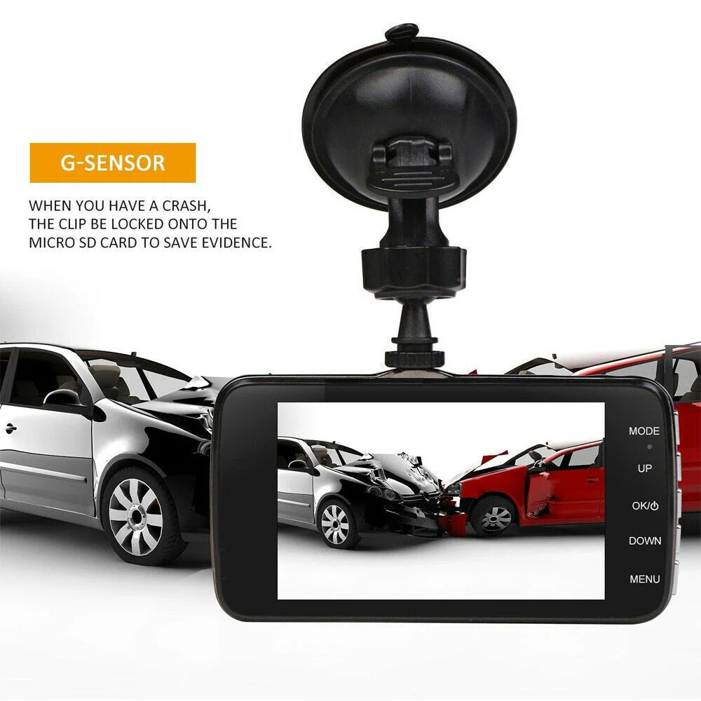 1080P Car Dash Camera Dual Front and Rear Video DVR