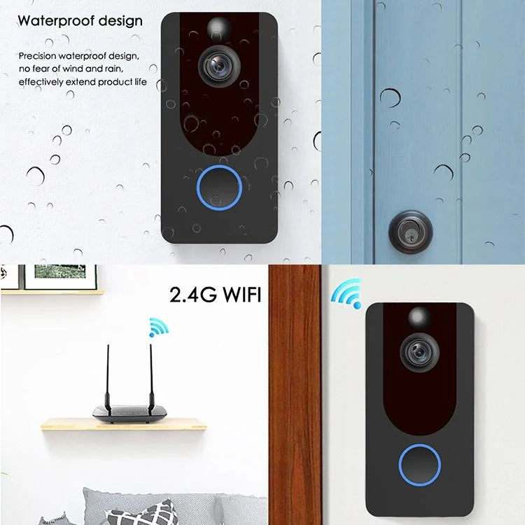 1080P Full Hd Wifi Security Doorbell With Intercom