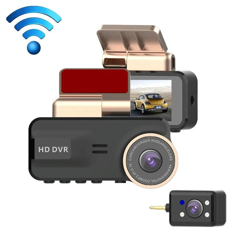1080p Hd Night Vision Wifi Driving Recorder with In-car