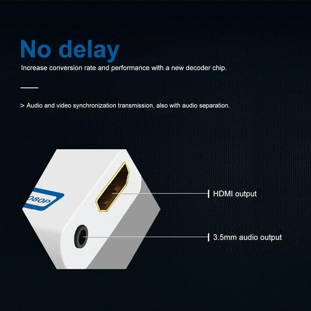 1080P Hdmi Converter With Audio For Wii-1915197847372959750