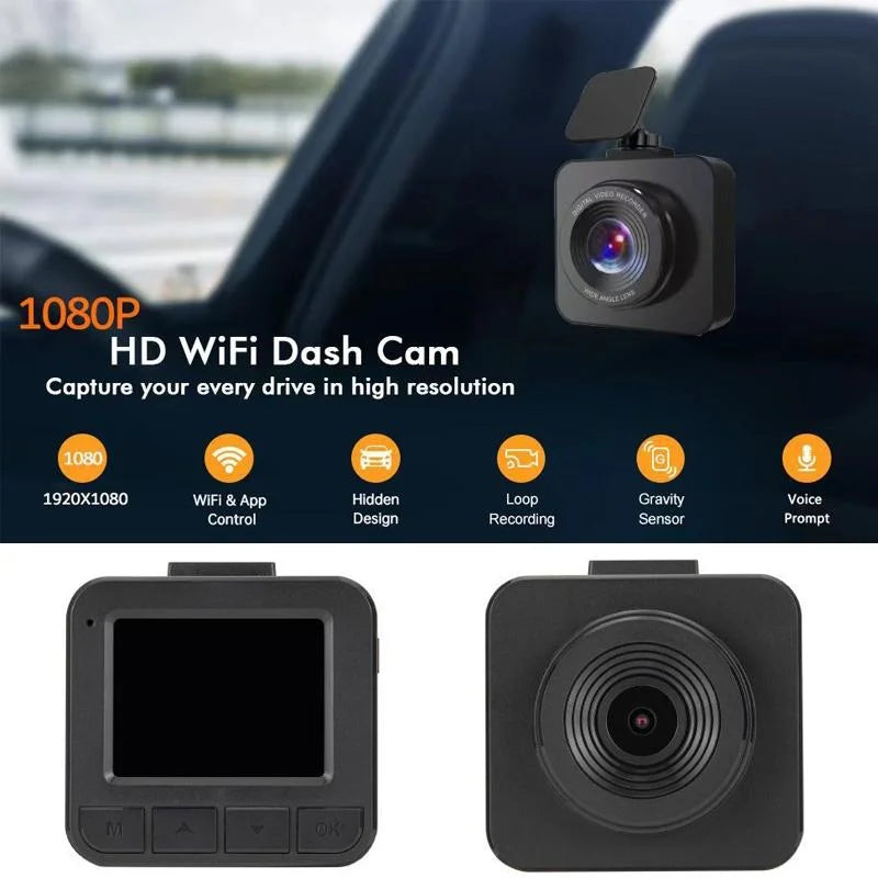 1080p Wifi Car Recorder with Hidden Hd Voice Prompt - Auto