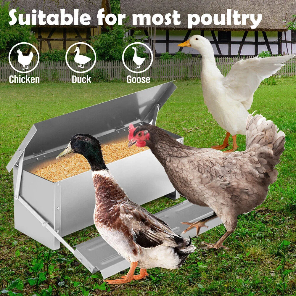 10KG 12.5L Garden Farm Automatic Food Storage Box Stand