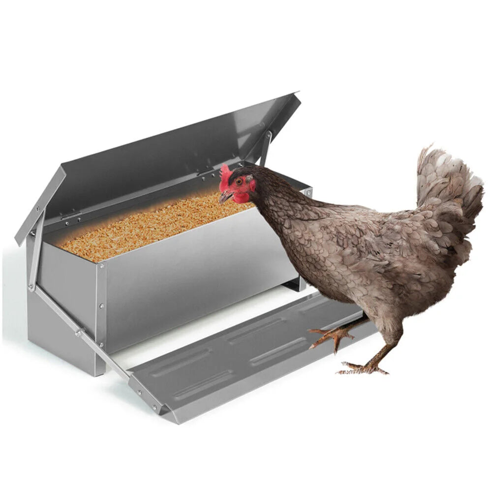 10KG 12.5L Garden Farm Automatic Food Storage Box Stand
