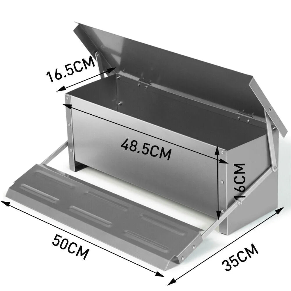 10KG 12.5L Garden Farm Automatic Food Storage Box Stand