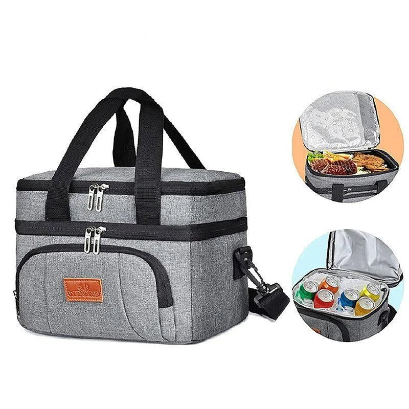 10L Insulated Lunch Bag Waterproof Cooler Bag with Strap