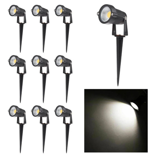 10PCS 12V LED Waterproof Outdoor Garden Spotlights