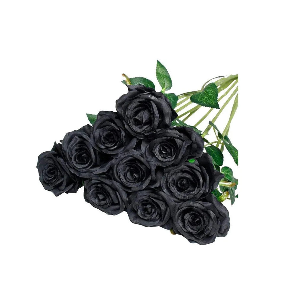 10pcs Artificial Silk Simulation Rose Flowers - Wedding