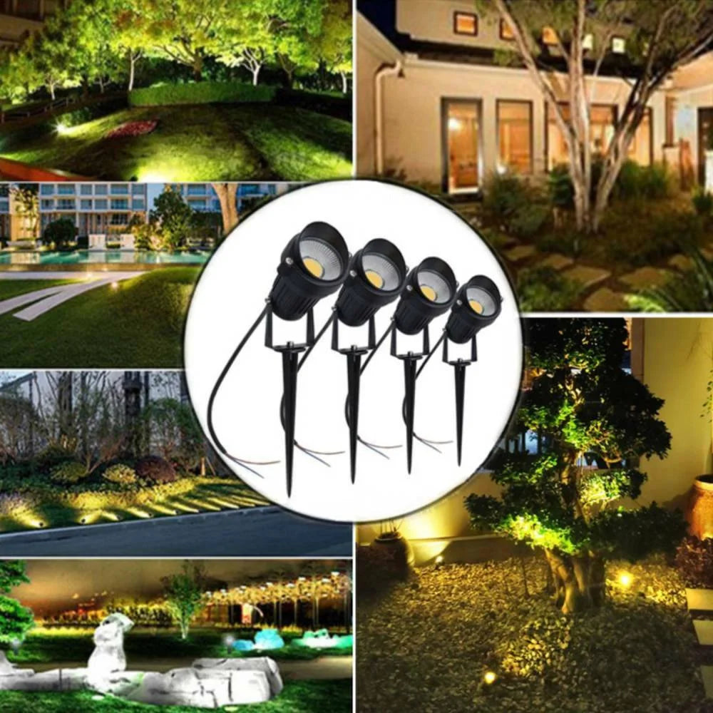 10PCS LED Spotlights Landscape Warm light Lamp Waterproof