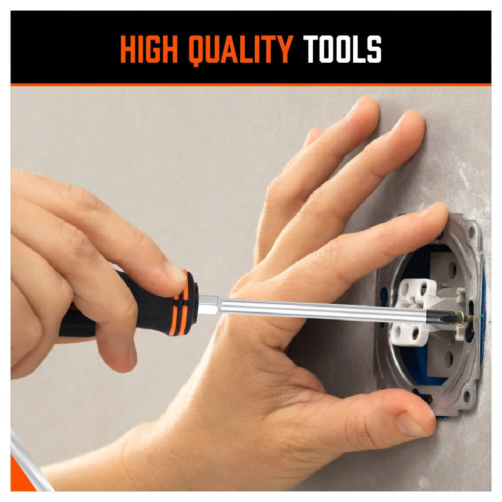 10Pcs Magnetic Screwdriver Set Phillips Slotted Magnetizer