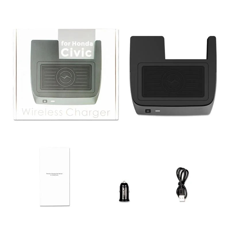 10W Wireless Charger For 2016-2021 Honda Civic - Qi Standard-1915197511048499209