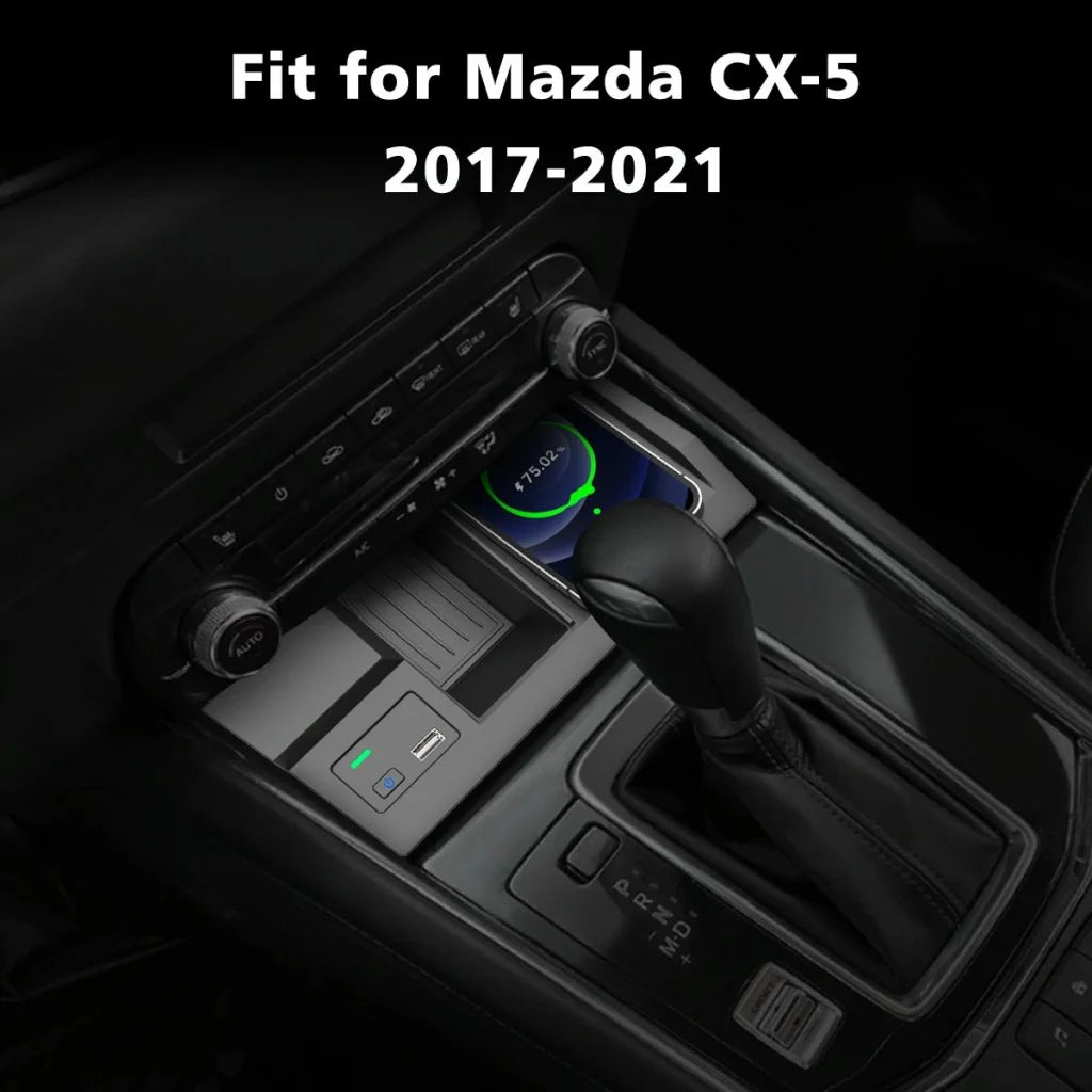 10W Wireless Charger For Mazda Cx-5 2017-2020 - Qi Standard-1915197526814887942